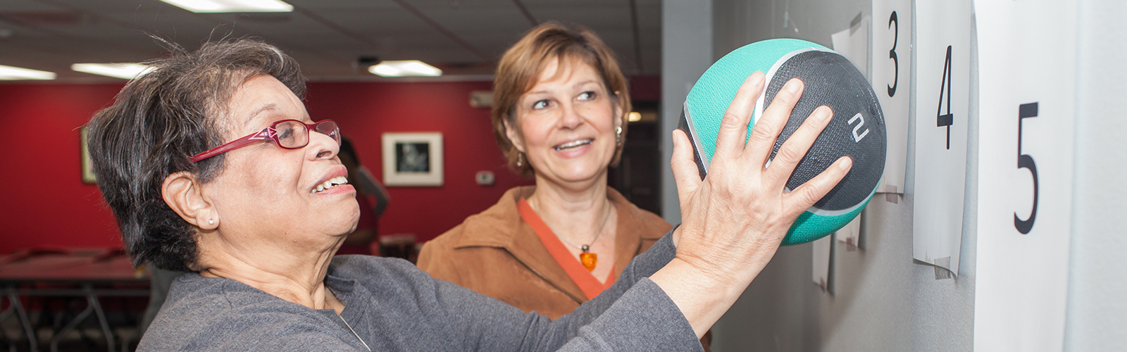 photo of an older adult participant in a fall prevention program