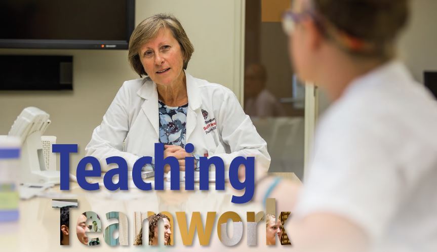 "Teaching Teamwork" headline from ForwardNursing magazine Fall/Winter 2016