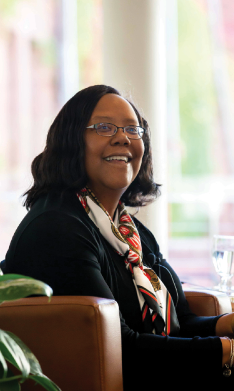 Dean Linda Scott at the School of Nursing