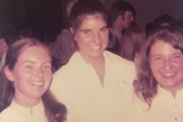 Fran Longley Landsness, Betty Westphall, and Karen Ransom Harris - 1972